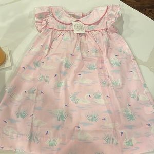 The Beaufort Bonnet Company Angel Sleeve Holly Day Dress Swan.  NWT Size 8